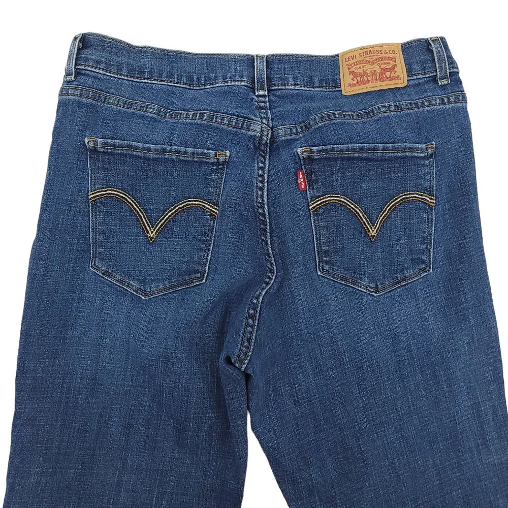 Levi Classic Boot Mid Rise Jeans Womens Size 10 Denim Medium Wash - Picture 5 of 8